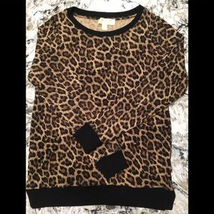 Like New! Michael Kors Cheetah lightweight sweater